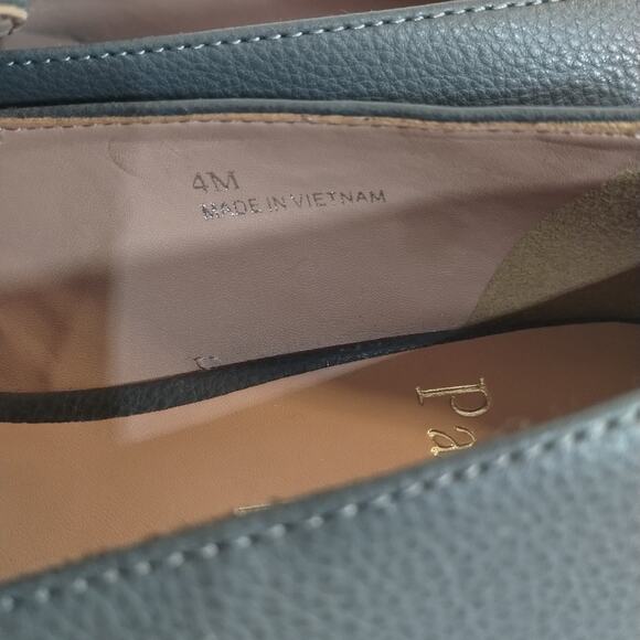 E Linea Paolo Stone Grey Gold Links Mabel-L Pointed Toe Slip On Loafer Shoes 4 - Picture 7 of 12